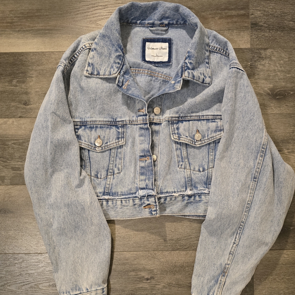 Highway Jeans Blue Vintage Cropped Denim Jacket